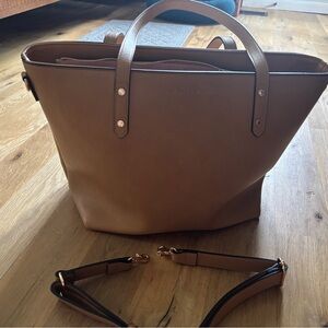 Viral Poppy and Peonies Go Getter Tote in Camel